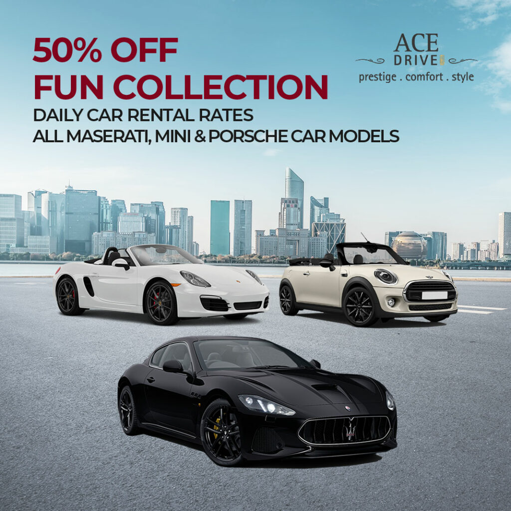 50% Off FUN Collection All Maserati MINI & Porsche Car Models