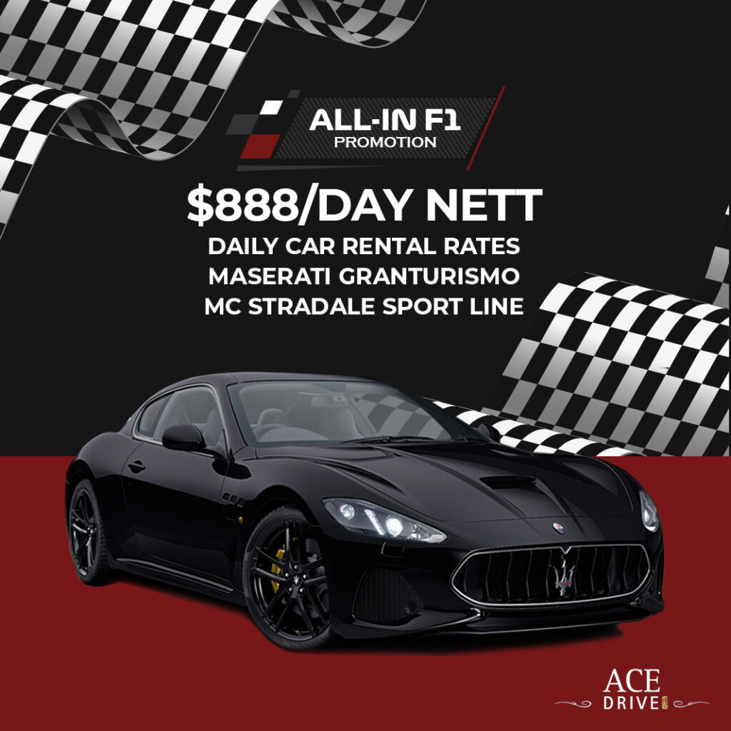 $888 NETT Daily Car Rental Rates Maserati GranTurismo