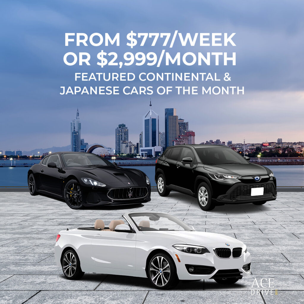 From $777 Week $2999 Month Featured Continental Japanese Cars of the Month